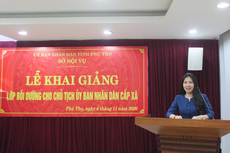 Khai giảng chương trình đào tạo “Kỹ năng làm việc hiệu quả” dành cho Chủ tịch UBND cấp xã trên địa bàn tỉnh Phú Thọ năm 2020