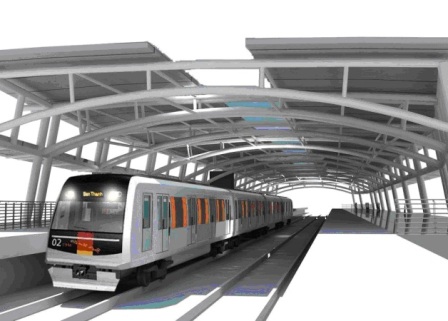Ngắm phối cảnh tuyến metro đầu tiên của TPHCM