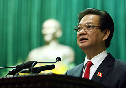 Ông Nguyễn Tấn Dũng tái đắc cử Thủ tướng 
